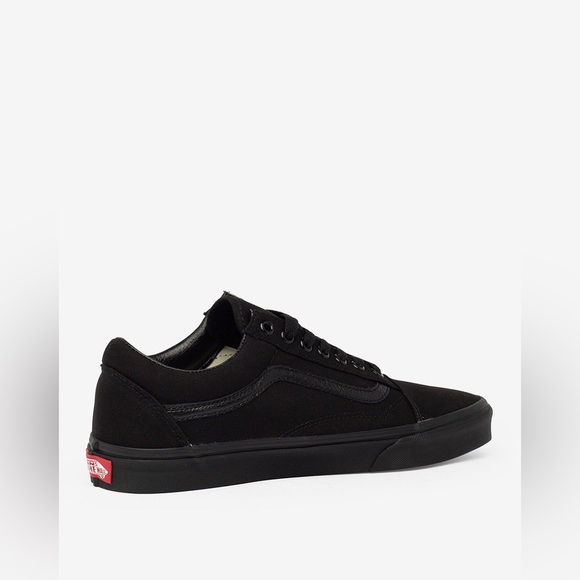 Vans Old Skool Womens Size 6.5 Men 5 Triple Black Athletic Skateboard Sneakers - Picture 3 of 16